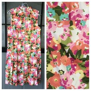 Talbots Floral Midi Dress - Multicolor